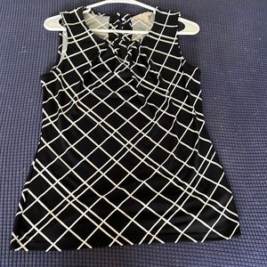 Black and white striped top